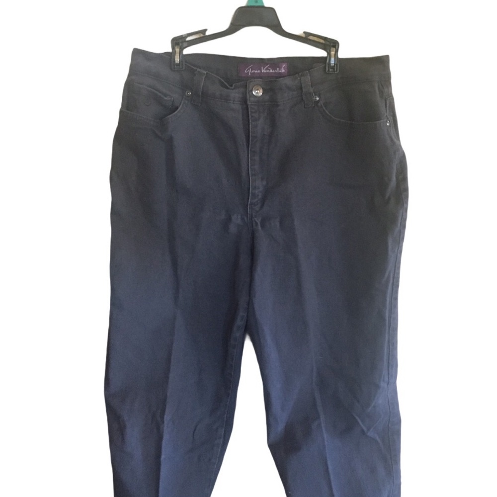 Gloria Vanderbilt Amanda Dark Gray Plus Size Jeans